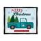 Stupell Industries Merry Christmas Farm Fresh Trees Sign Framed Floater Canvas Wall Art